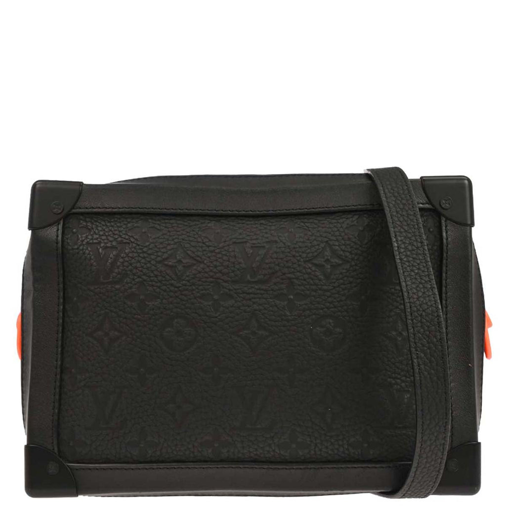 Louis Vuitton Black Taurillon Soft Trunk Shoulder Bag M53288