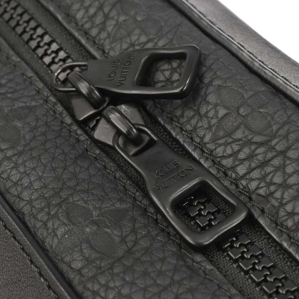 Louis Vuitton Black Taurillon Soft Trunk Shoulder Bag M53288