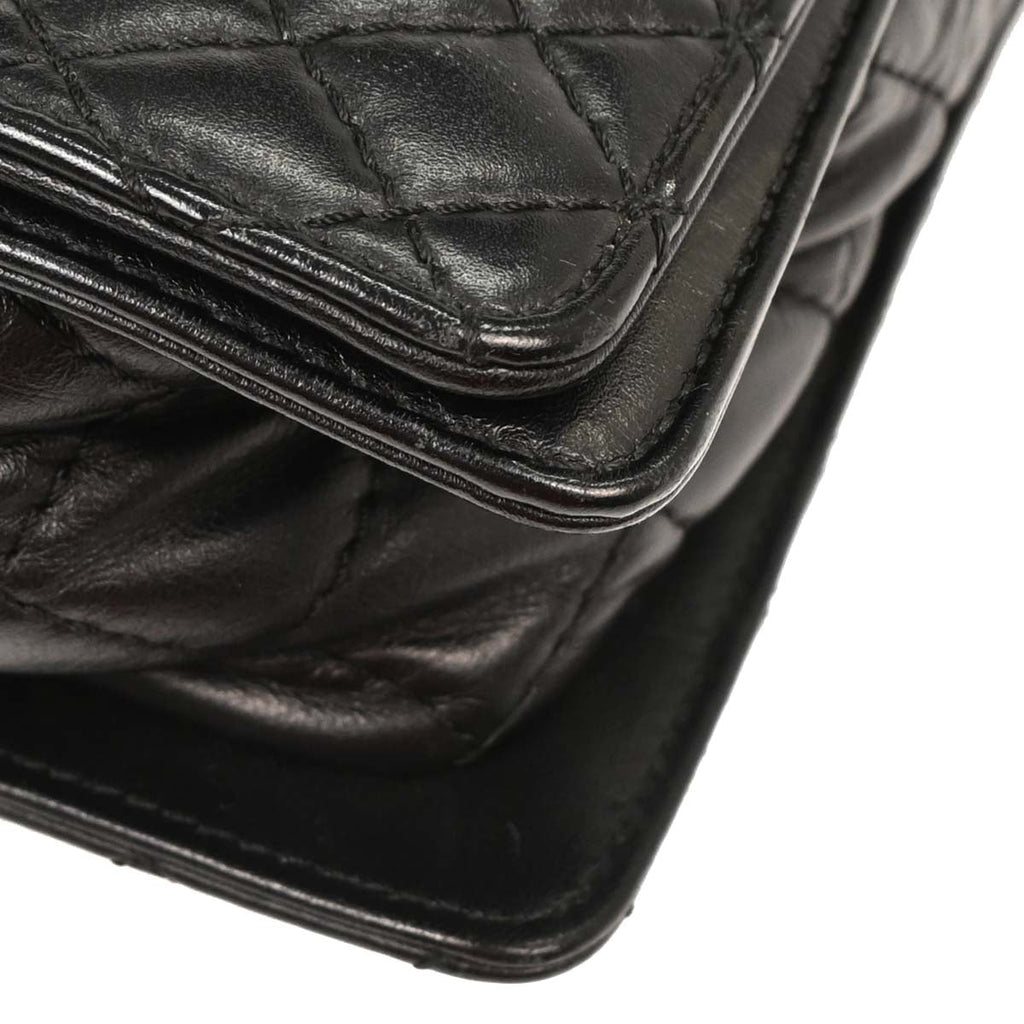 Boy Chanel 2013-2014 Black Lambskin Medium Shoulder Bag