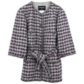 Chanel 2012 Collarless Jacket Gray #42