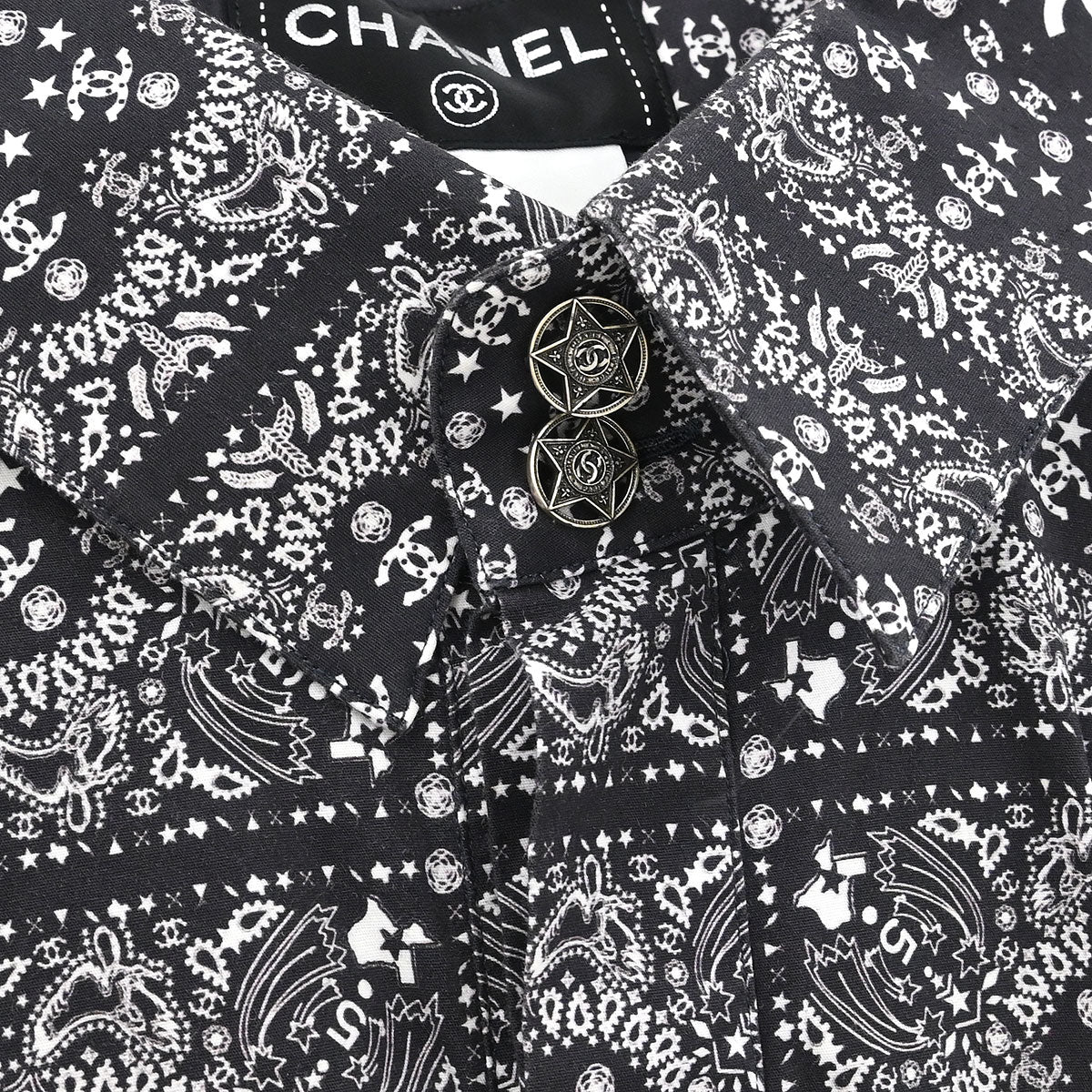 Chanel 2014 Paris Dallas Shirt Black #54