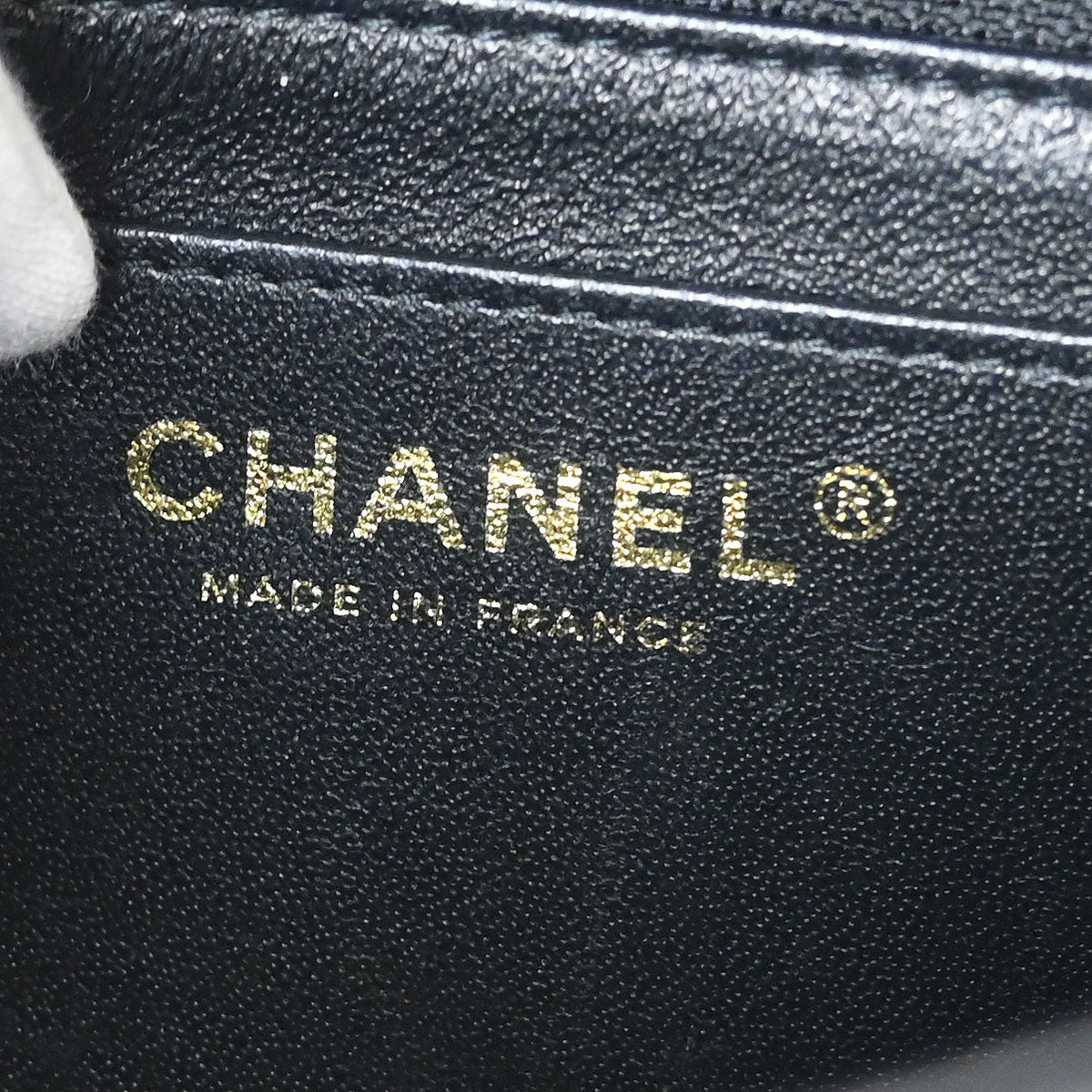 Chanel 2019 Black Lambskin Chevron Mini Classic Square Flap Shoulder Bag 17