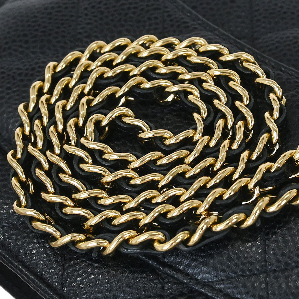 Chanel Black Caviar Classic WOC Wallet On Chain