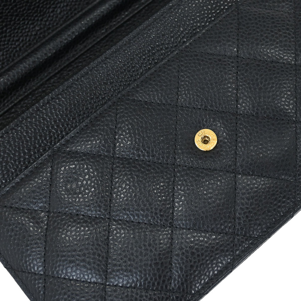 Chanel Black Caviar Classic WOC Wallet On Chain