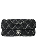 Chanel Black Nylon Paris Byzance Chain Shoulder Bag