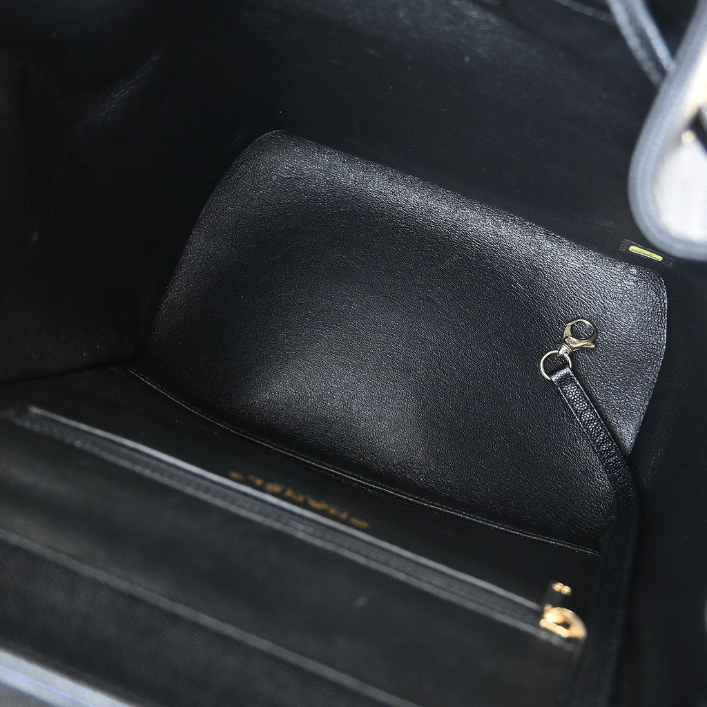 Chanel Black Calfskin Business Affinity Backpack
