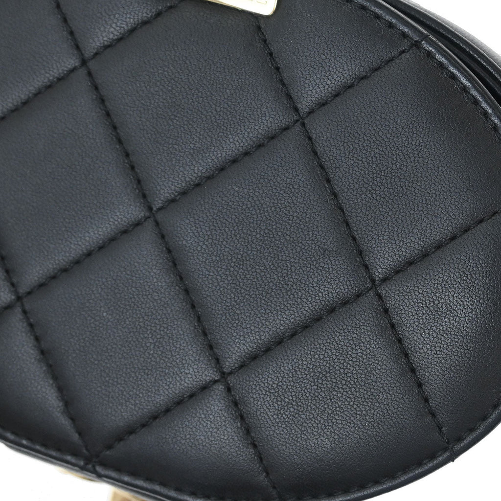 Chanel 2019 Black Lambskin Vanity Shoulder Bag