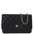 Chanel Black Caviar Classic WOC Wallet On Chain