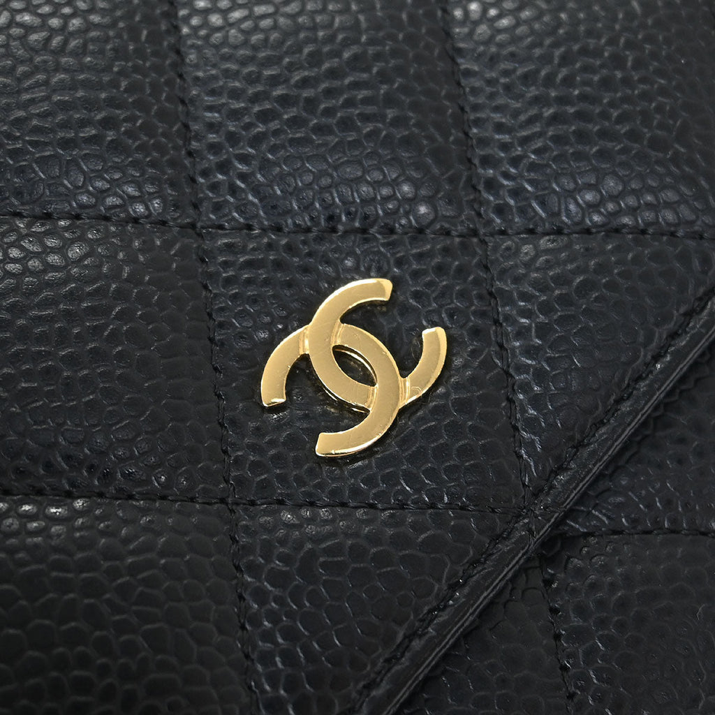 Chanel Black Caviar Classic WOC Wallet On Chain