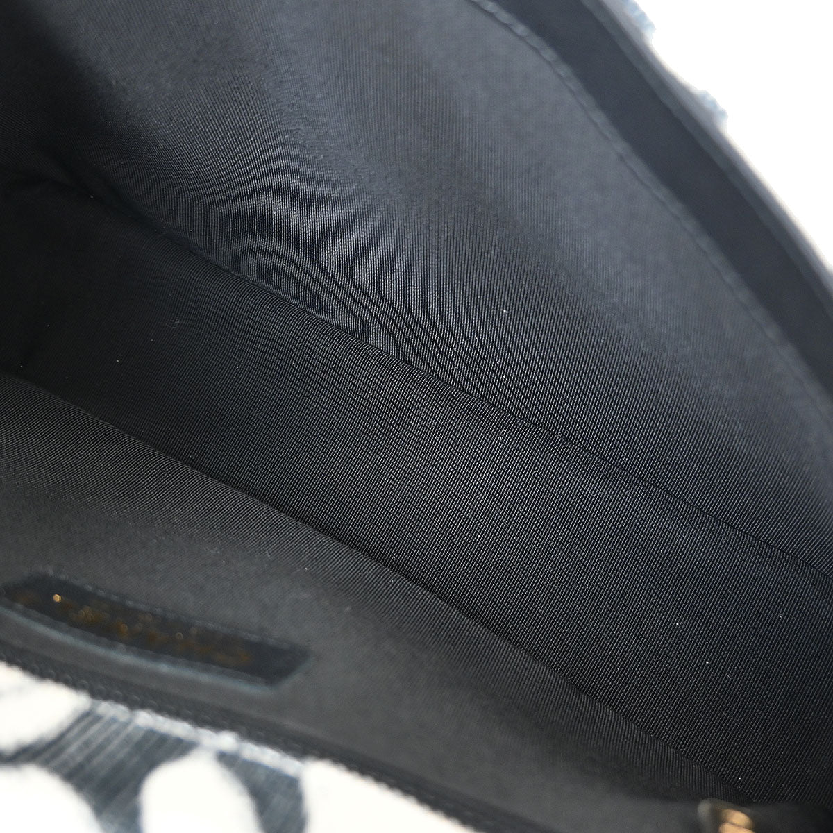 Chanel 2018-2019 Black White Canvas Shoulder Bag