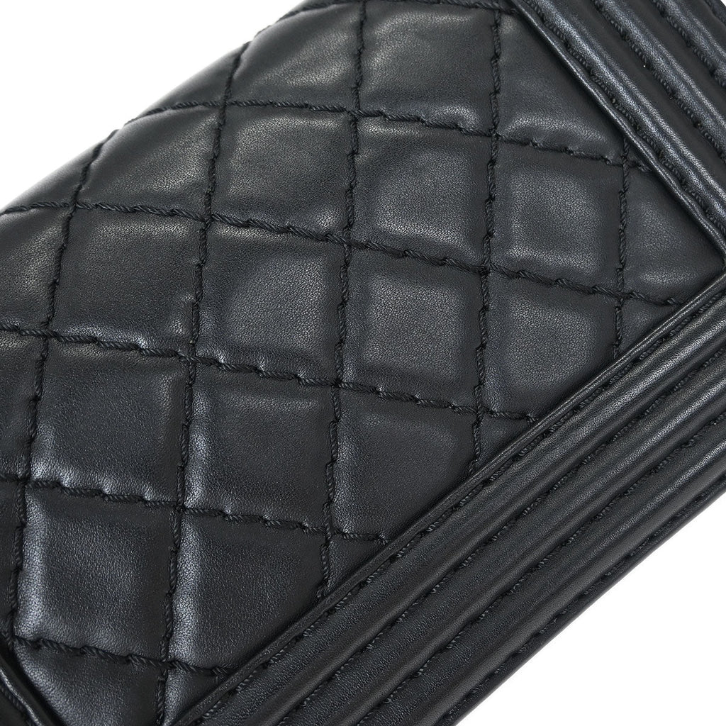 Boy Chanel Black Lambskin Small Chain Shoulder Bag