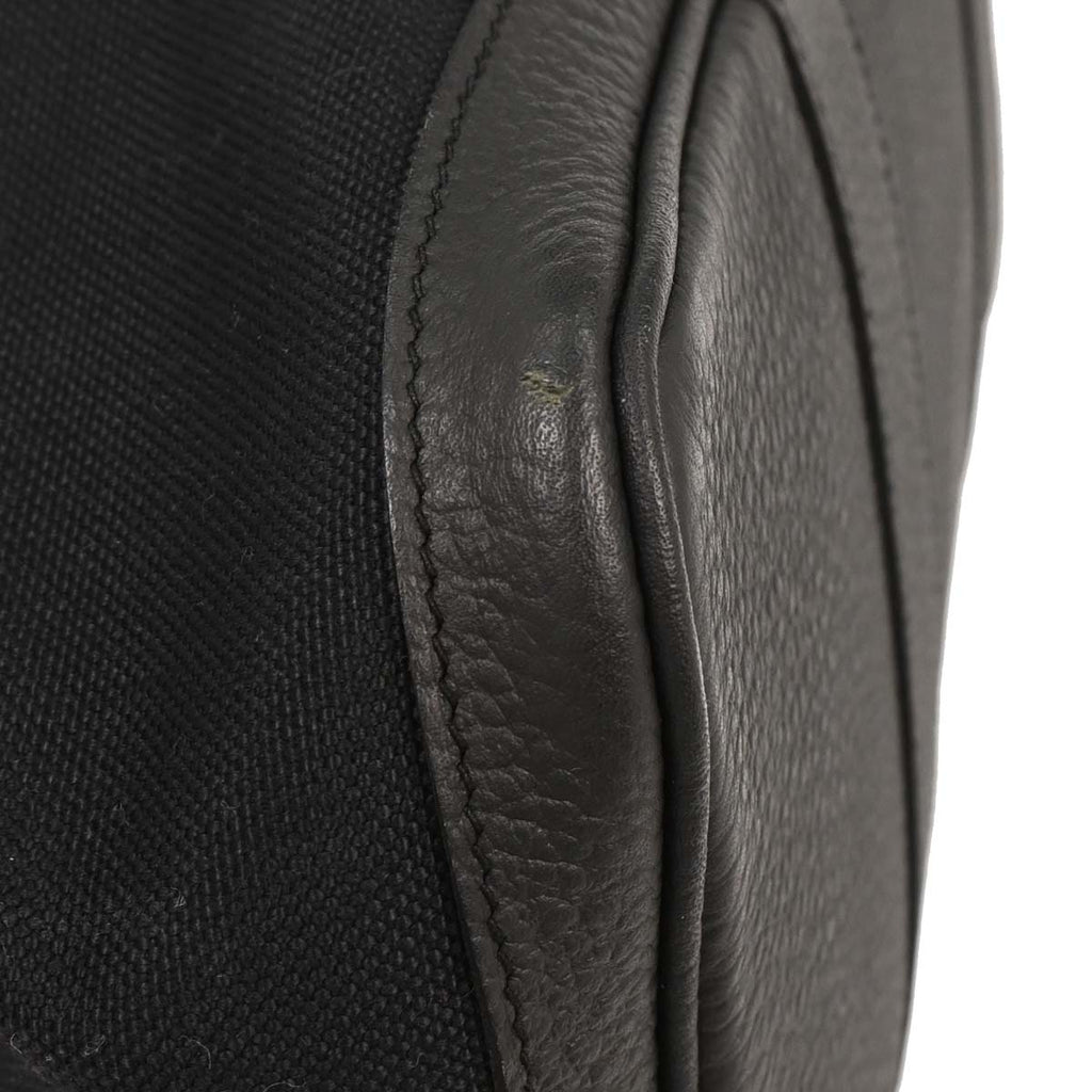 Hermes Black Toile H Negonda Garden Party 36 PM Tote Bag