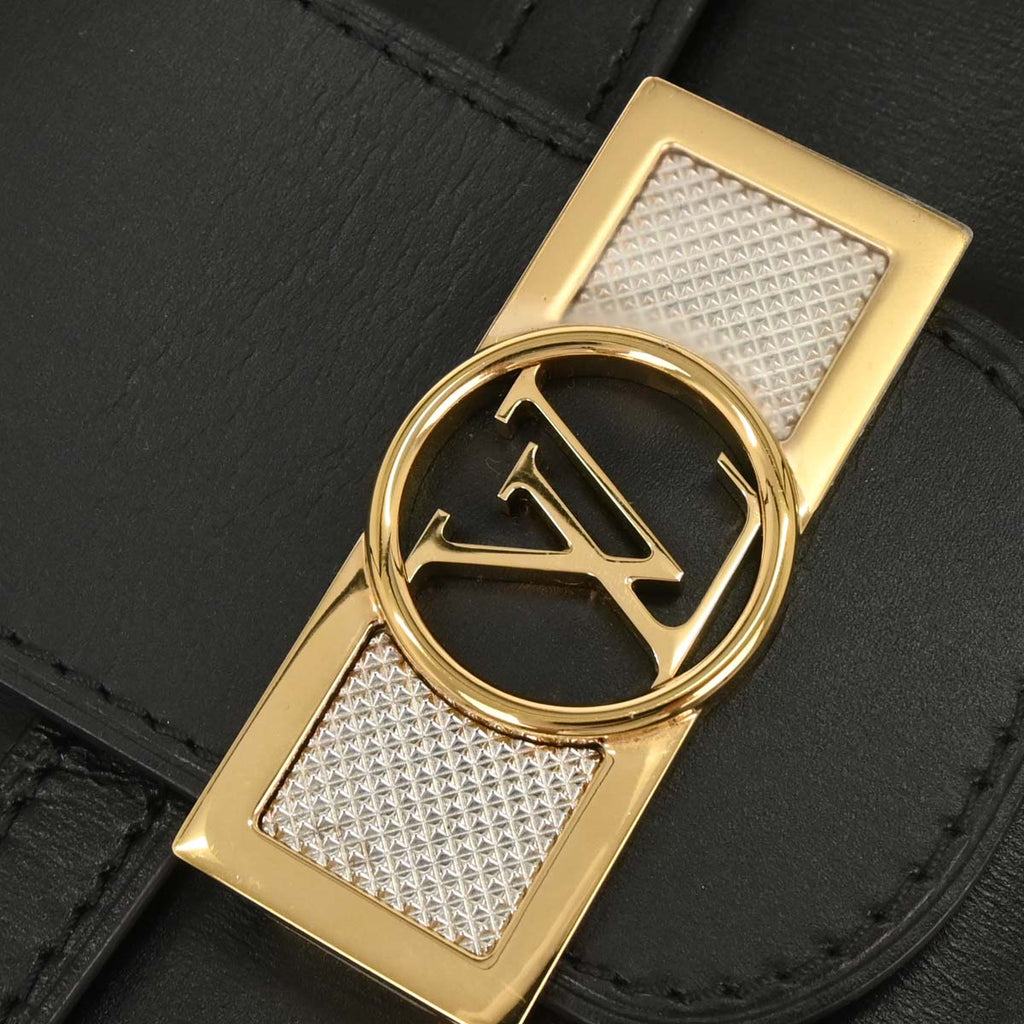 Louis Vuitton Black Leather Dauphine Shoulder Bag M55821