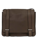 Hermes Taupe Taurillon Clemence Steve Caporal 27 Shoulder Bag