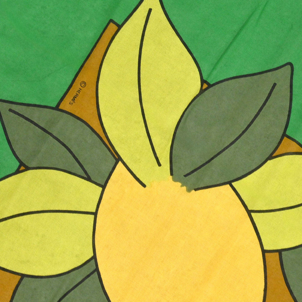 Hermes Pareo Stole Lemon Green Small Good