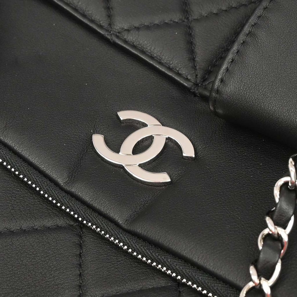 Chanel 2019 Black Lambskin Ultra Pocket Shopping Tote Bag