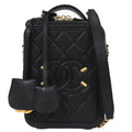 Chanel 2019 Black Caviar Filigree 2way Shoulder Bag