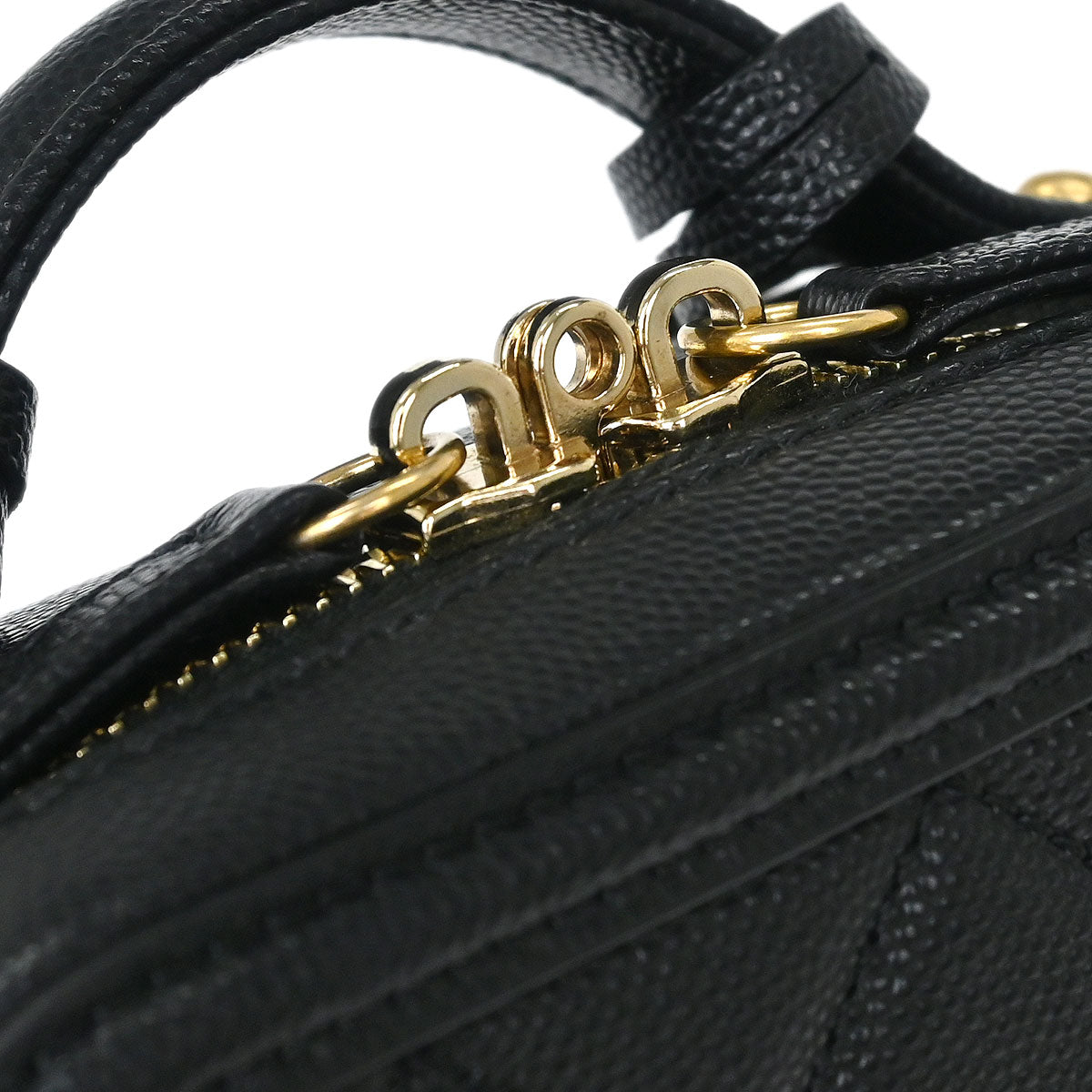 Chanel 2019 Black Caviar Filigree 2way Shoulder Bag