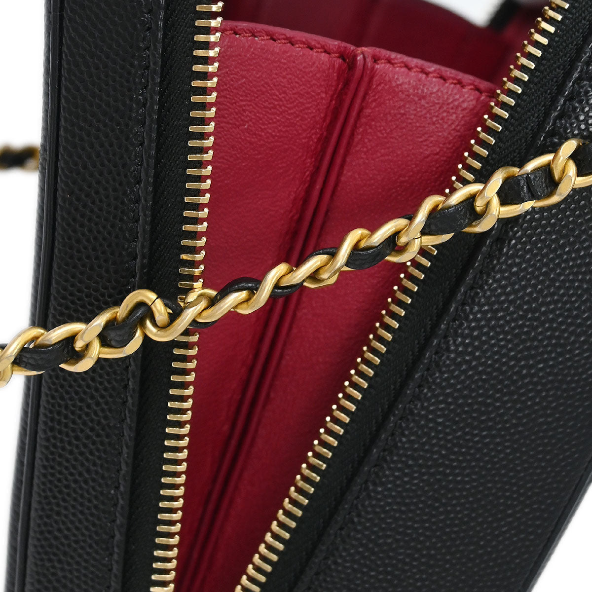 Chanel 2019 Black Caviar Filigree 2way Shoulder Bag