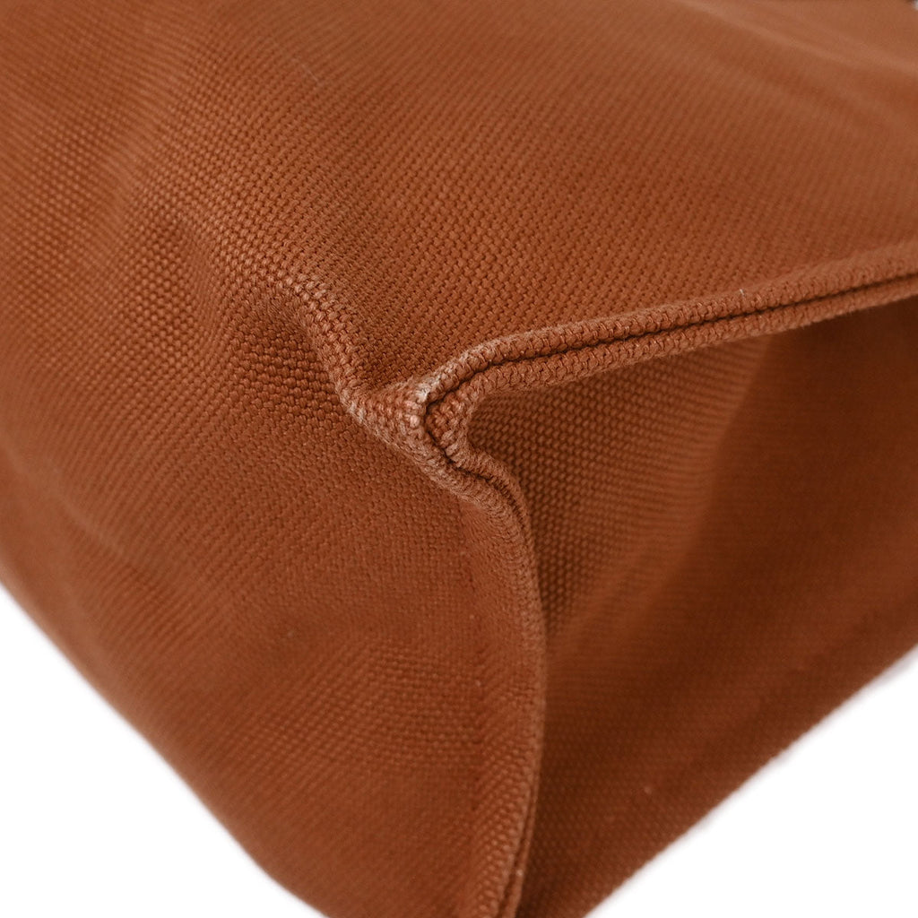 Hermes Brown Canvas Etriviere Elan Tote Bag