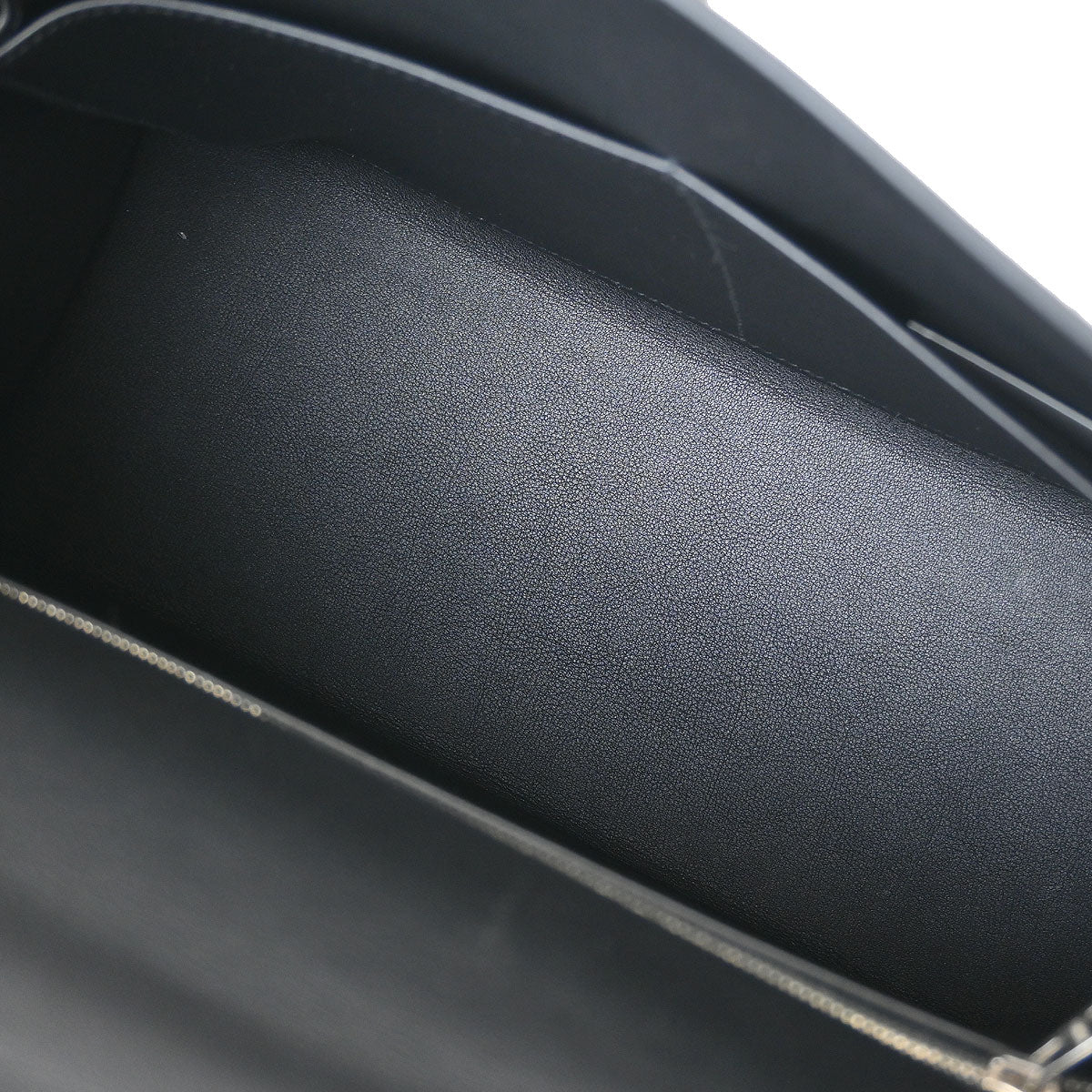 Hermes Black Toile De Camp Cavalcadour Kelly 32 Sellier Handbag