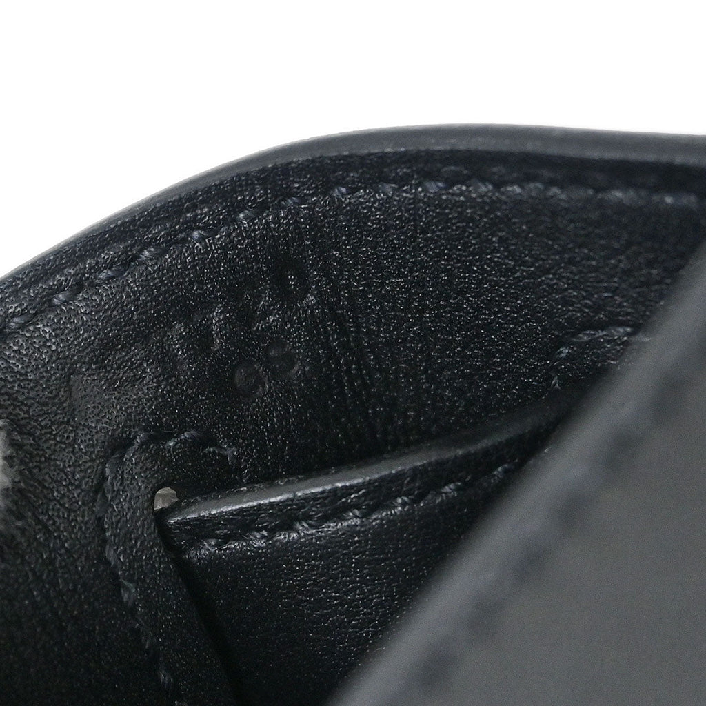 Hermes Black Toile De Camp Cavalcadour Kelly 32 Sellier Handbag
