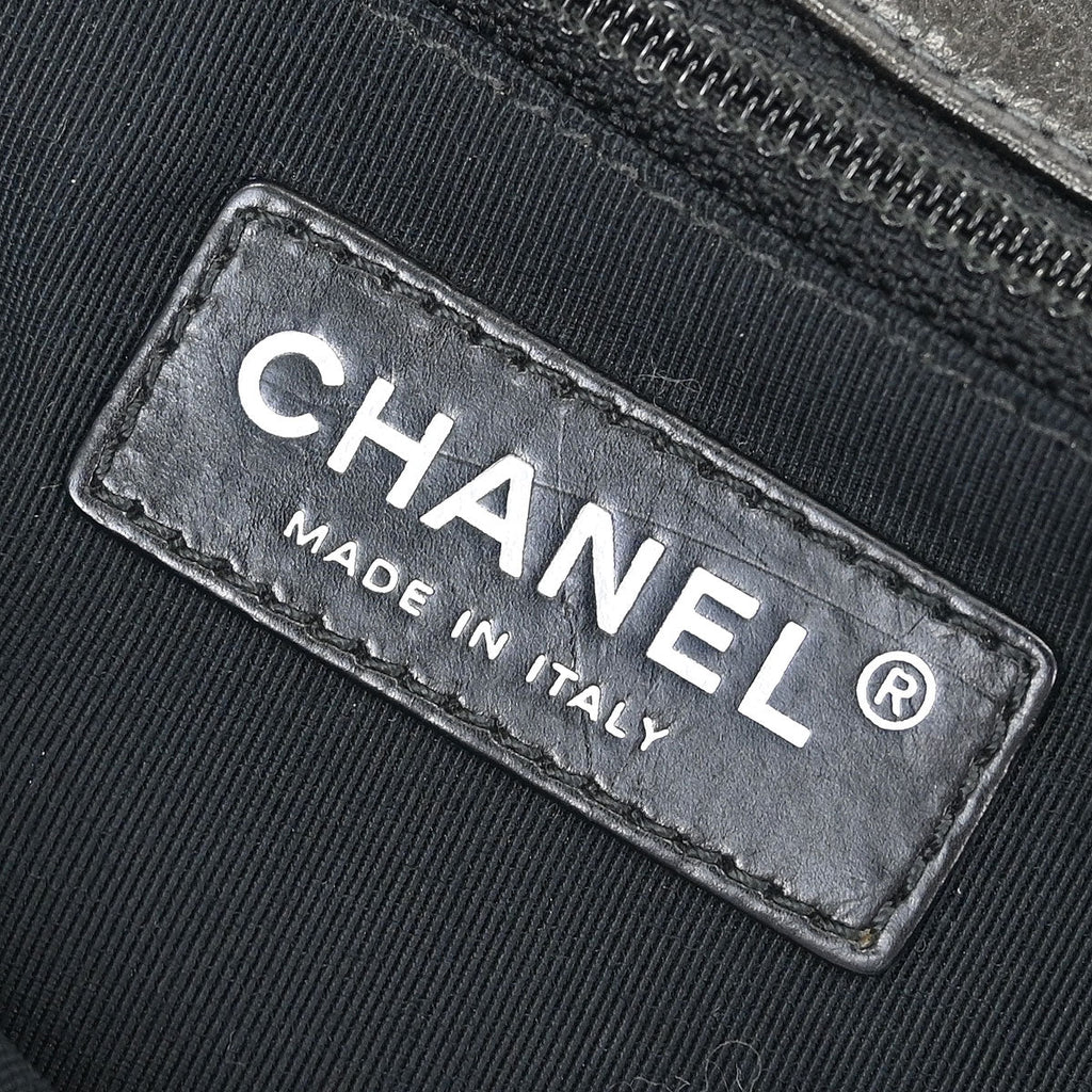 Chanel 2012 Gray Calfskin Chain Me Shoulder Bag