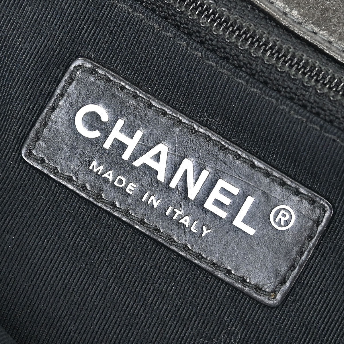 Chanel 2012 Gray Calfskin Chain Me Shoulder Bag