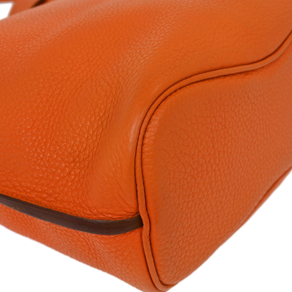 Hermes Feu Orange Togo So Kelly 22 Shoulder Bag