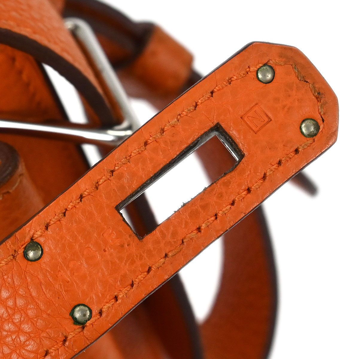 Hermes Feu Orange Togo So Kelly 22 Shoulder Bag