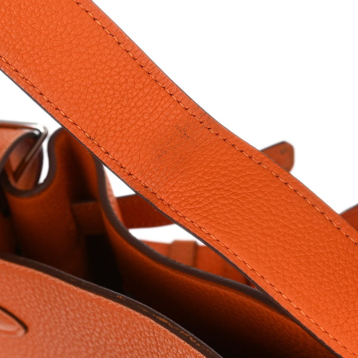 Hermes Feu Orange Togo So Kelly 22 Shoulder Bag