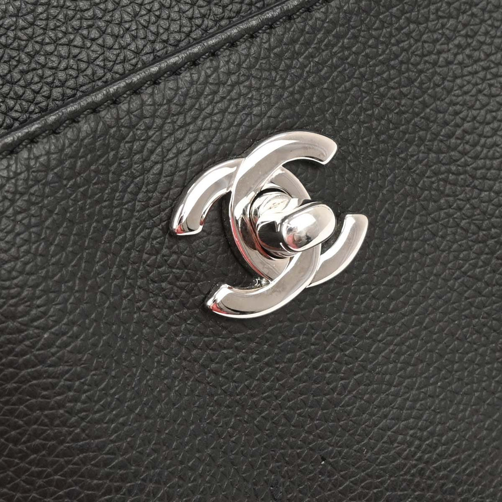 Chanel 2012-2013 Black Calfskin Executive Cerf Tote Bag