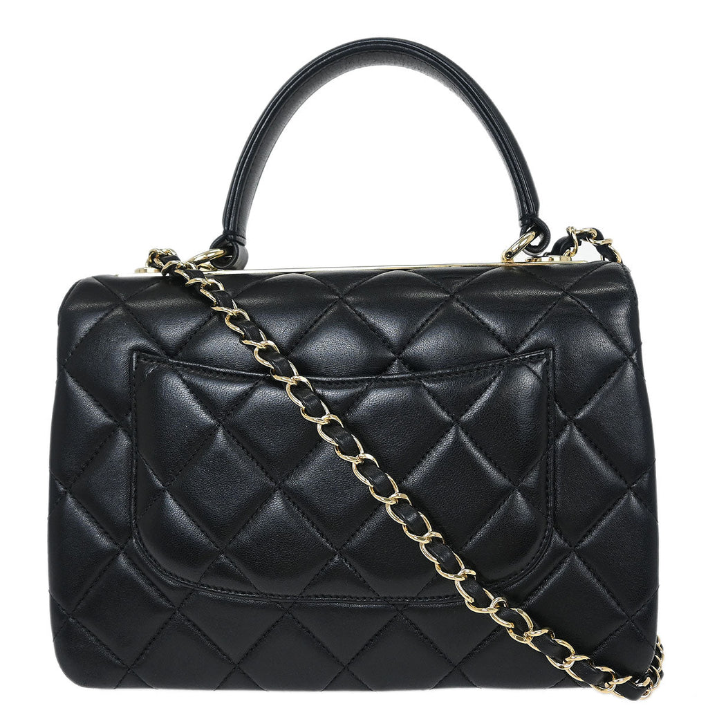 Chanel Black Lambskin Trendy CC 2way Shoulder Handbag