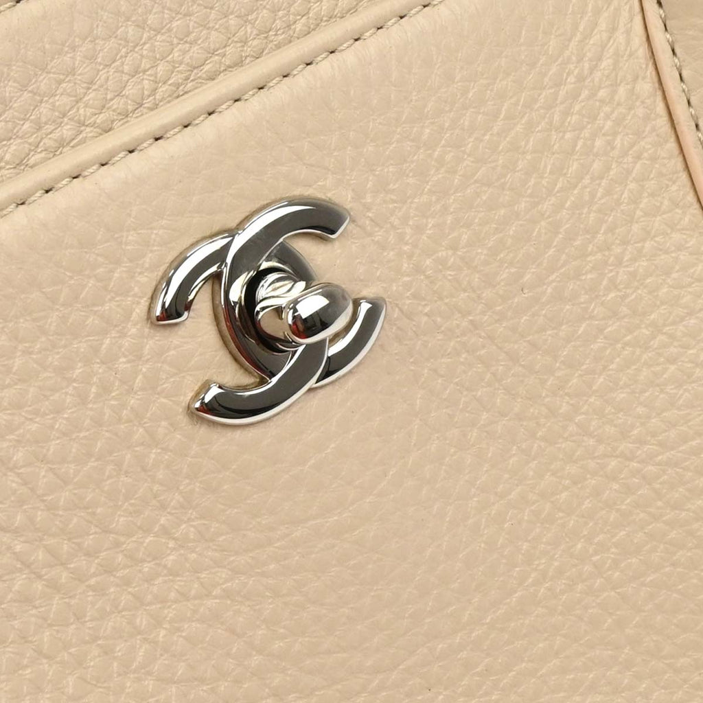 Chanel 2014 Black Deerskin Executive Cerf Tote Bag