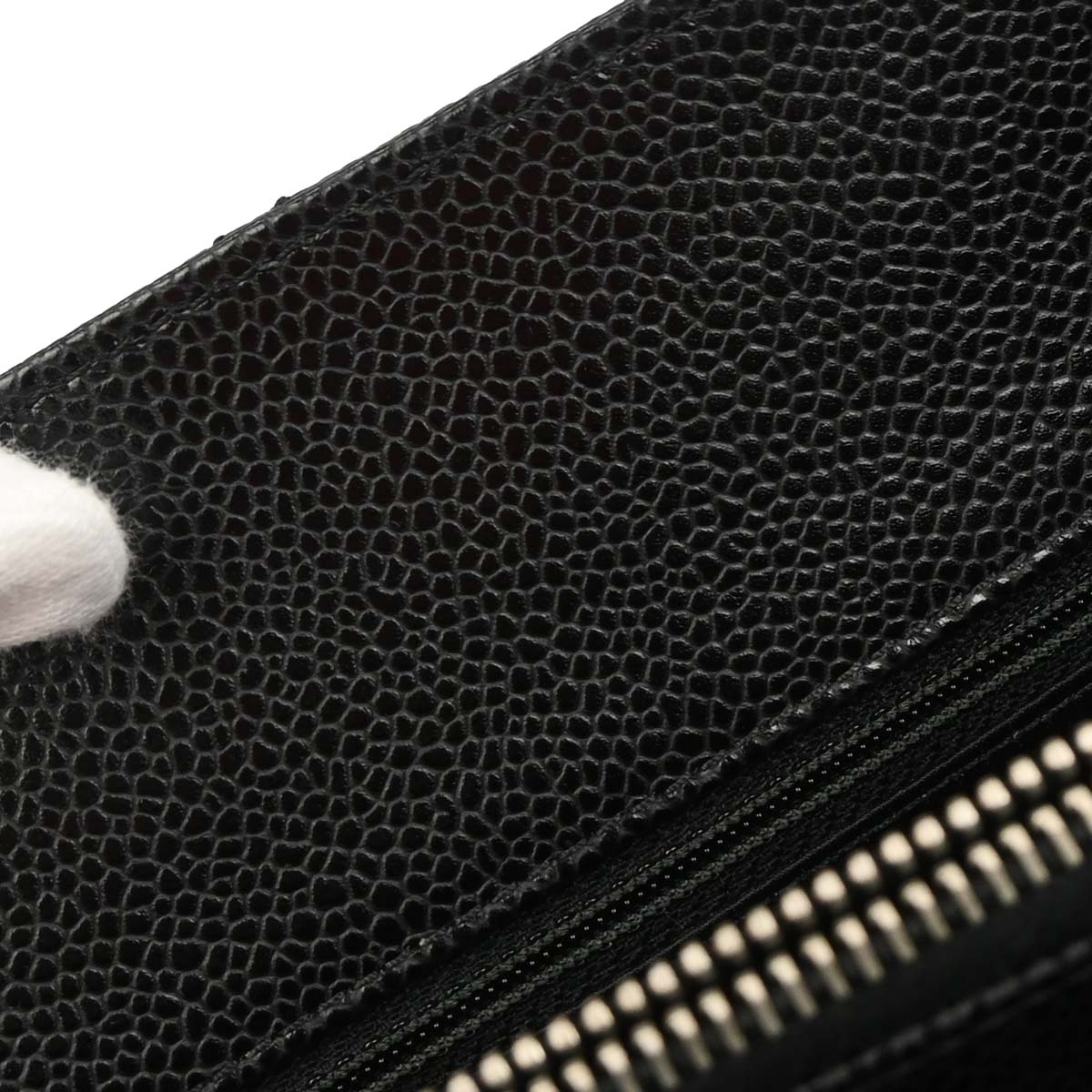 Chanel 2014 Black Caviar Grand Shopping Tote GST Chain Handbag