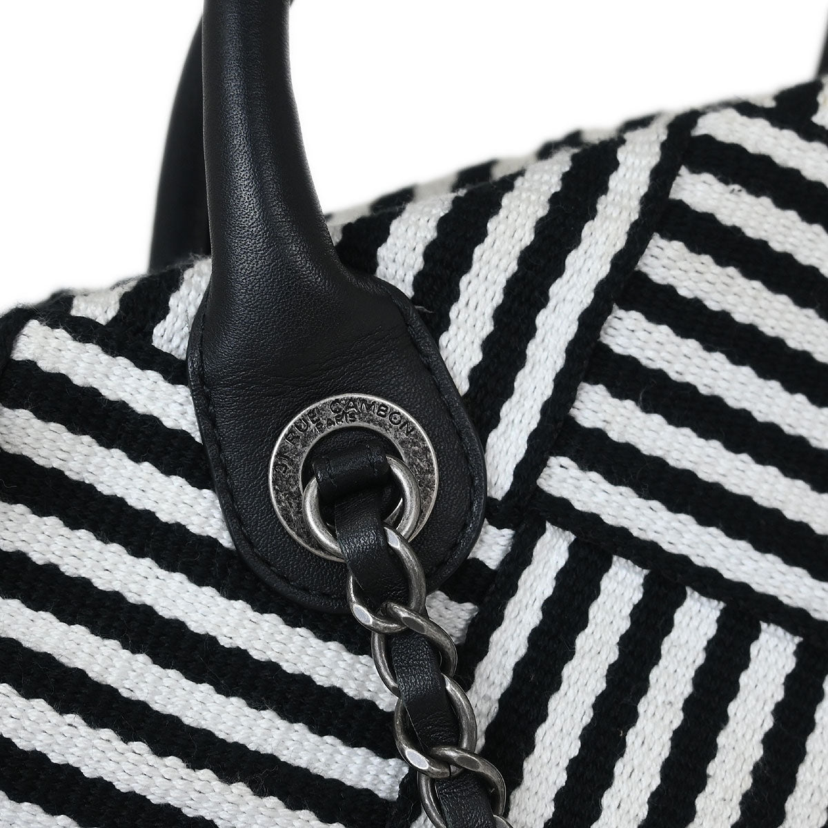 Chanel 2016-2017 Black Canvas Small New Deauville 2way Shoulder Tote Bag