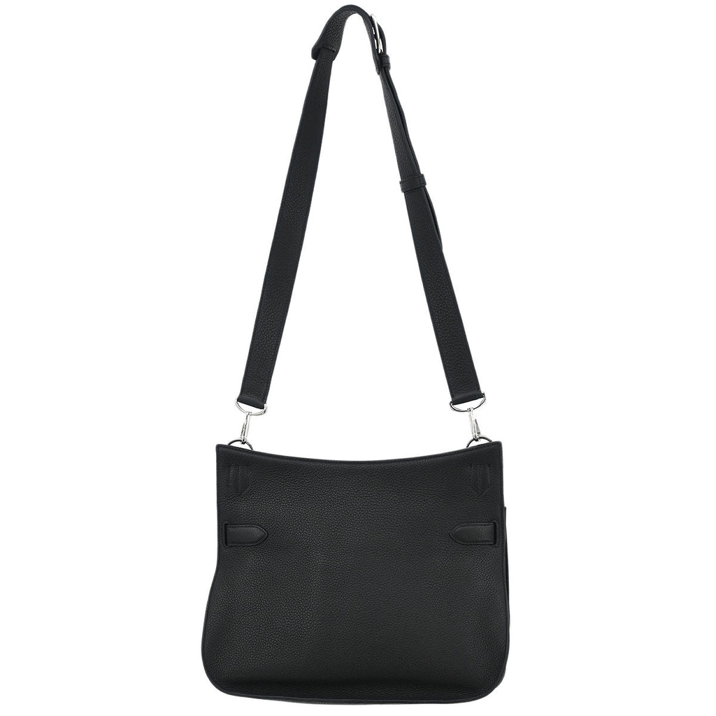 Hermes Black Taurillon Clemence Jypsiere 31 Shoulder Bag