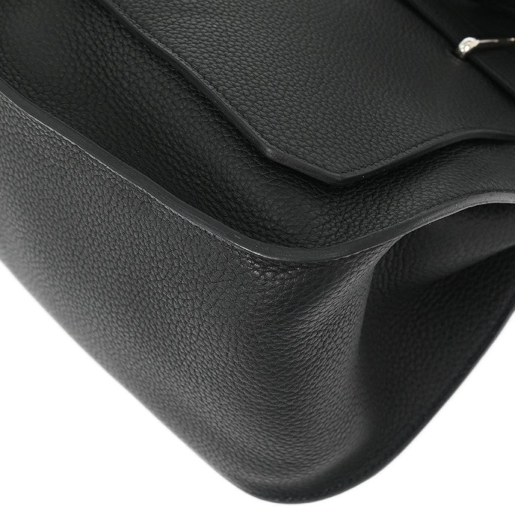 Hermes Black Taurillon Clemence Jypsiere 31 Shoulder Bag