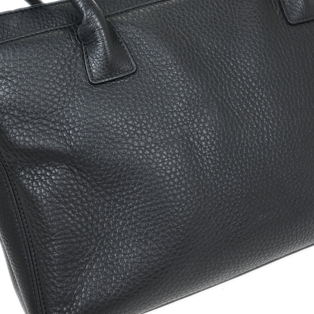 Chanel Black Deerskin Executive Cerf Tote Handbag