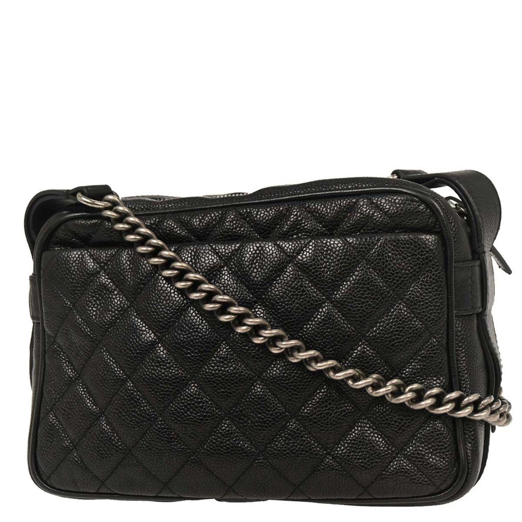 Chanel Black Caviar Business Trip Camera Bag
