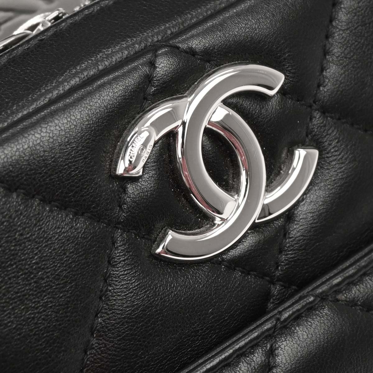 Chanel 2017-2018 Black Lambskin Trendy CC Bowling Bag