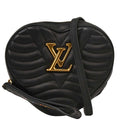 Louis Vuitton Black New Wave Heart Clutch Shoulder Bag M52796