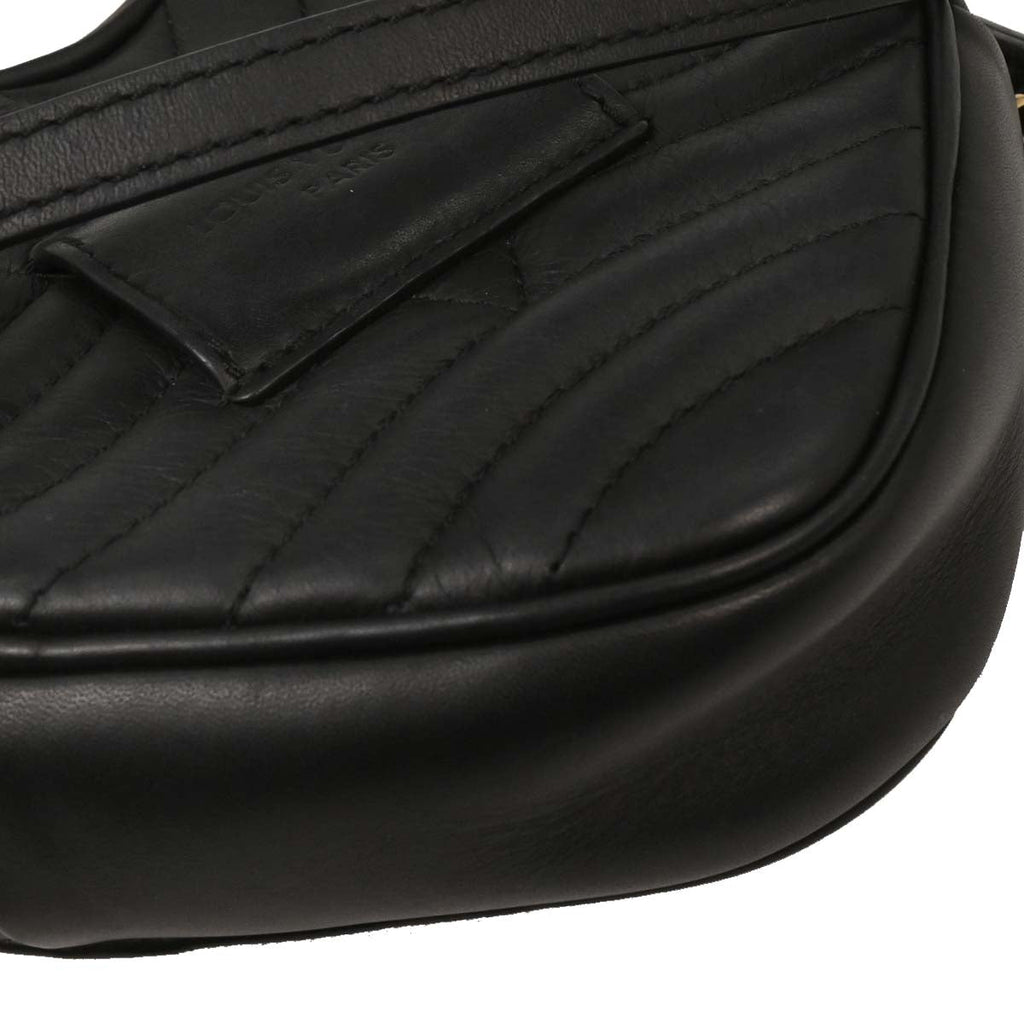 Louis Vuitton Black New Wave Heart Clutch Shoulder Bag M52796