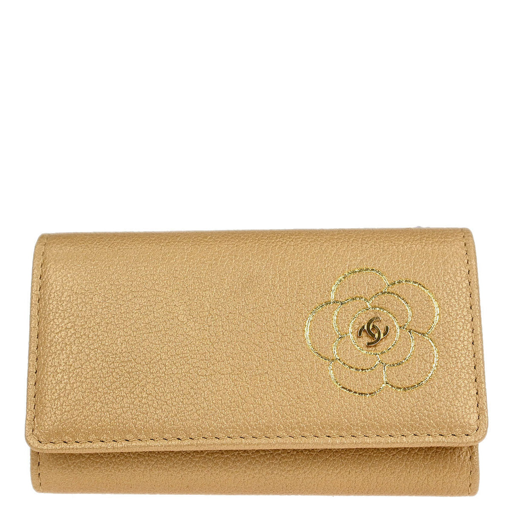 Chanel Beige Calfskin Six Hook Key Case Small Good