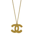 Chanel Gold CC Chain Pendant Necklace 12A