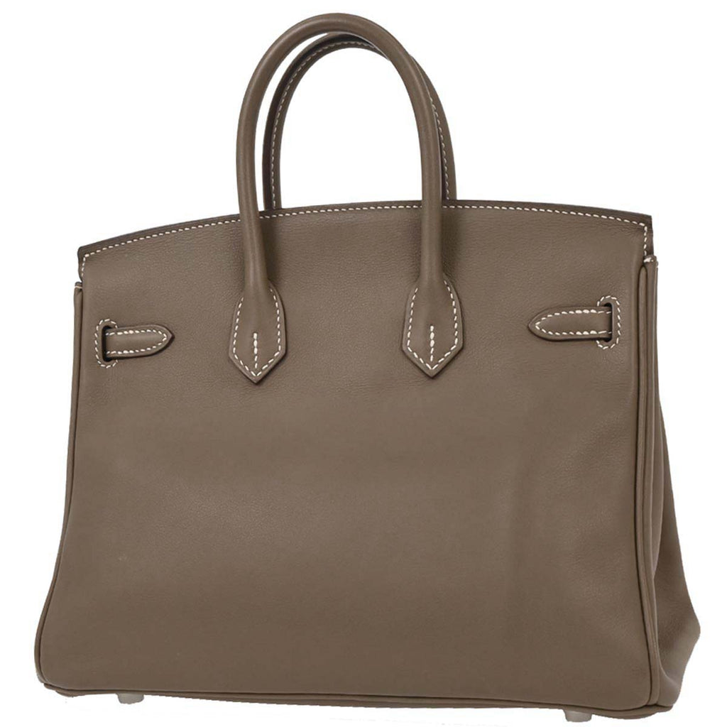 Hermes Etoupe Swift Birkin 25 Handbag