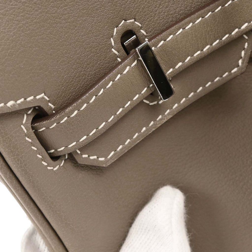 Hermes Etoupe Swift Birkin 25 Handbag