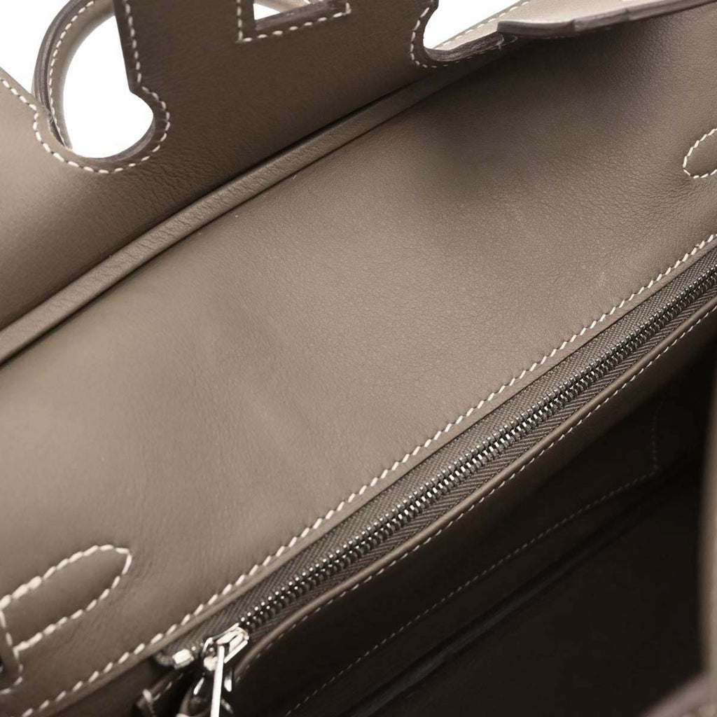 Hermes Etoupe Swift Birkin 25 Handbag