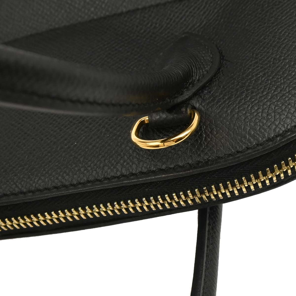 Hermes Black Epsom Bolide 27 2way Shoulder Handbag