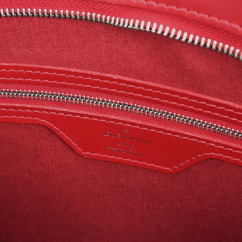 Louis Vuitton Red Epi Brea MM 2way Handbag M4030E